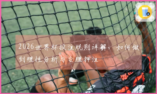 2026世界杯投注规则详解，如何做到理性分析与合理押注